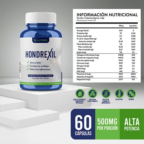 Hondrexil: 60 capsulas