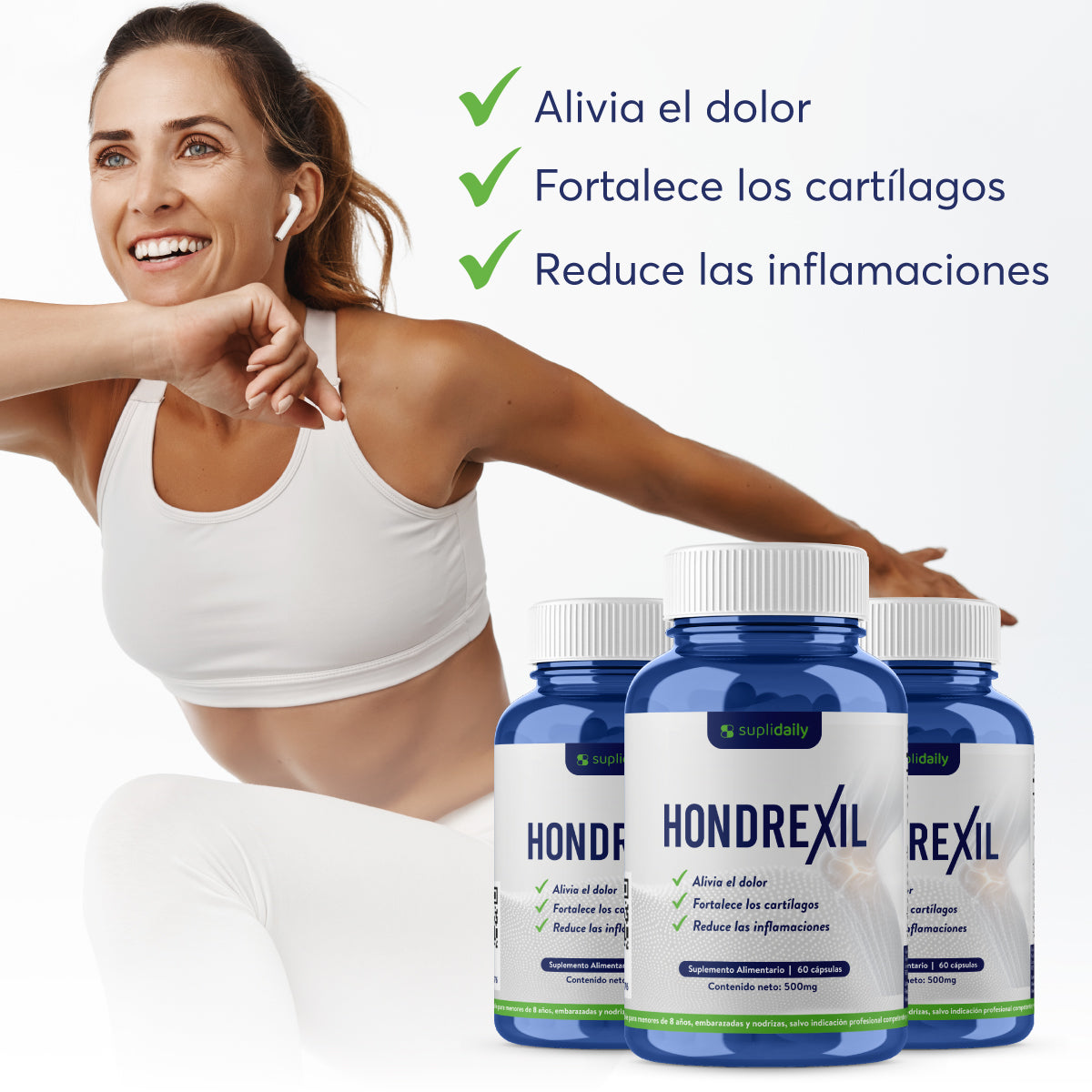 Hondrexil: 60 capsulas