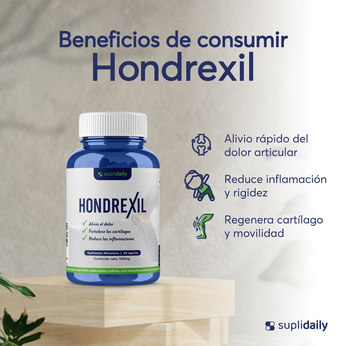 Hondrexil: 60 capsulas