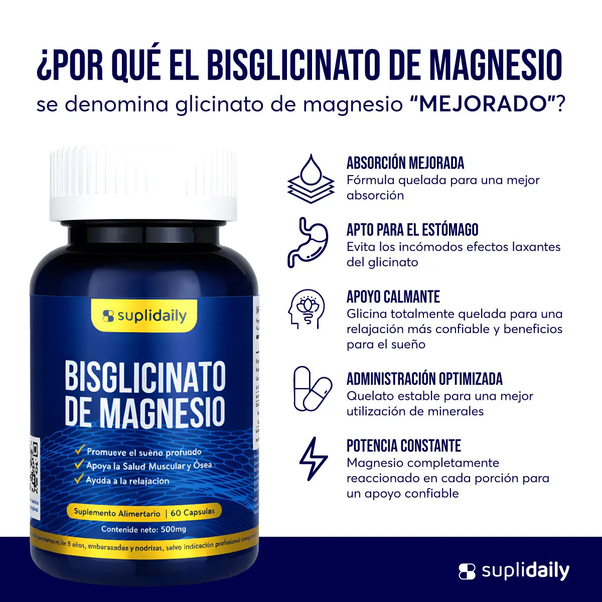 Bisglicinato de Magnesio Quelado