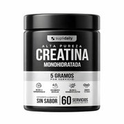 Creatina monohidratada Suplidaily alta pureza 300g - 60 servicios sin sabor
