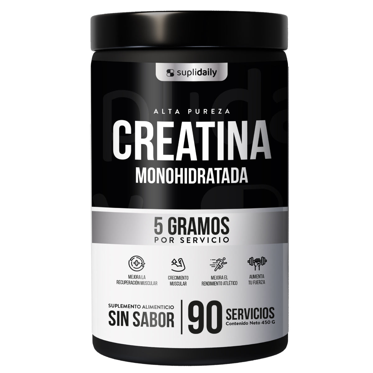Creatina Monohidratada (90 Serv): Entrena Más Fuerte y Más Tiempo