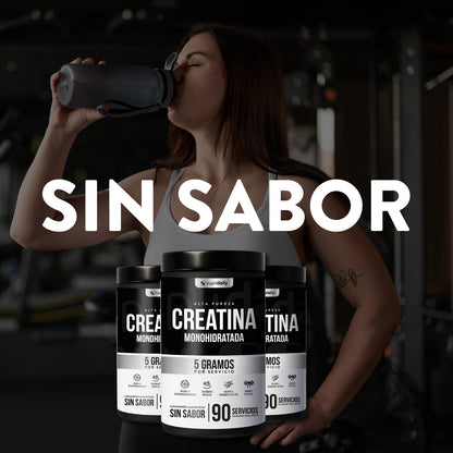 Creatina Monohidratada (90 Serv): Entrena Más Fuerte y Más Tiempo