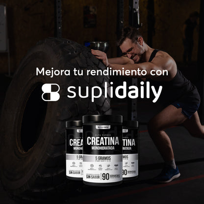 Creatina Monohidratada (90 Serv): Entrena Más Fuerte y Más Tiempo