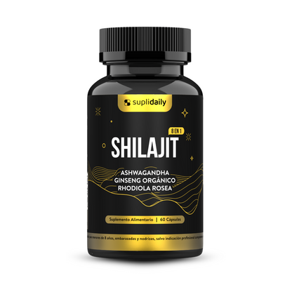 Shilajit 8 en 1: 60 capsulas