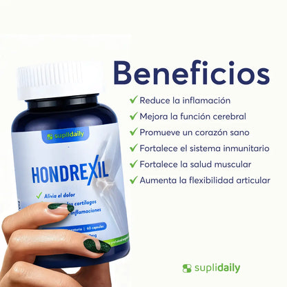Beneficios de Hondrexil - reduce inflamación y aumenta flexibilidad articular
