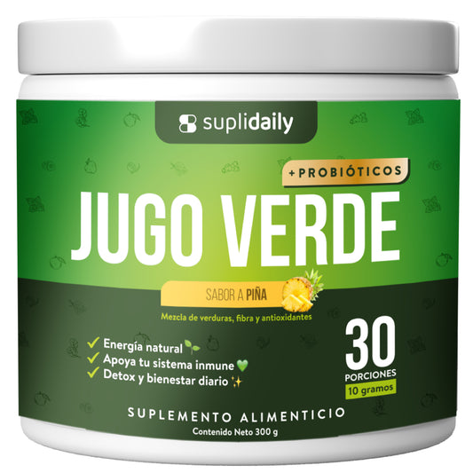 Jugo Verde + Probióticos: Sabor a Piña