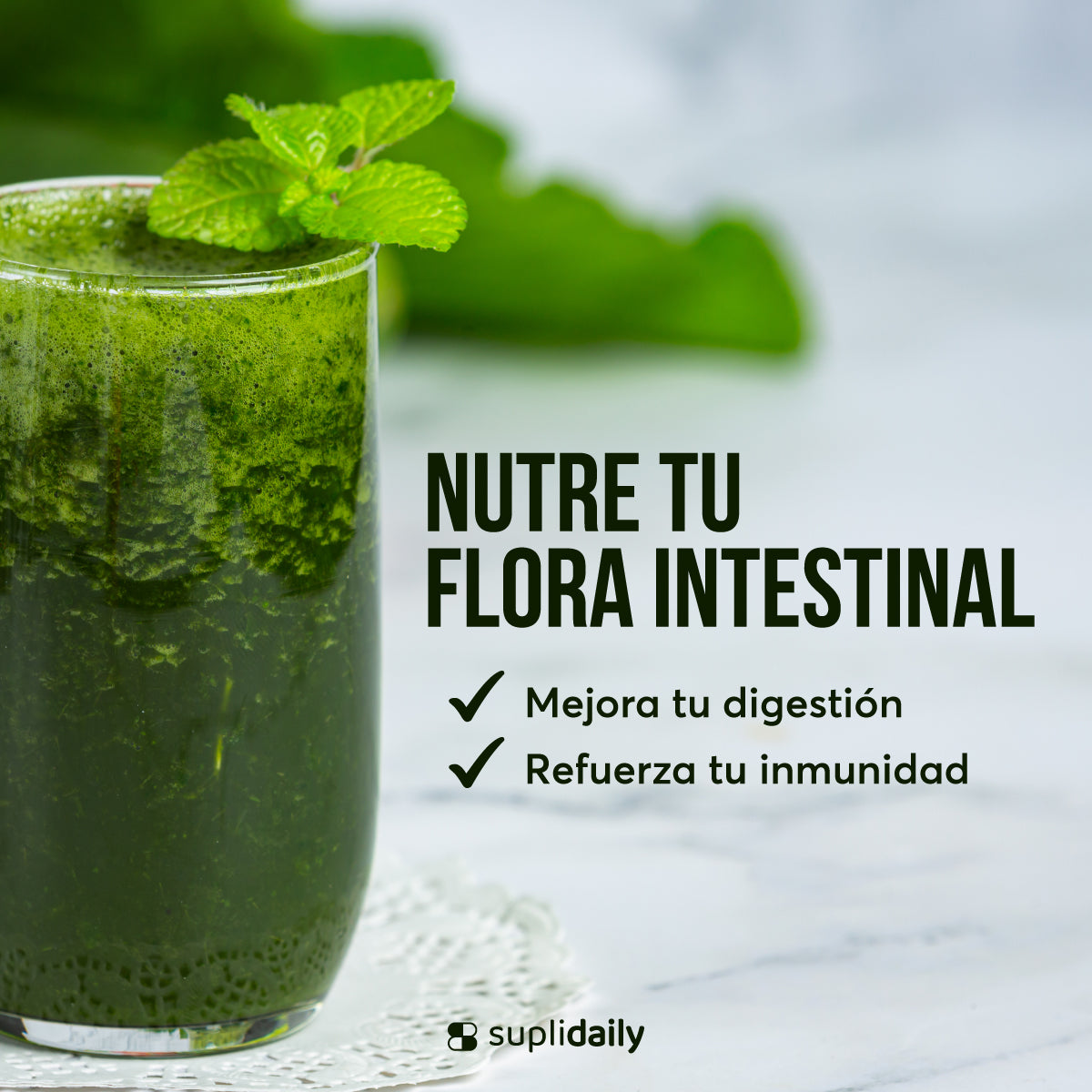 Jugo Verde + Probióticos: Sabor a Piña