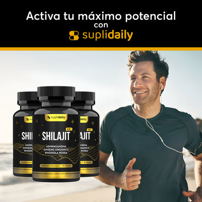 Shilajit 8 en 1: 60 capsulas