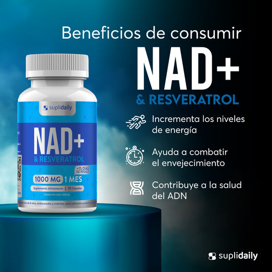NAD + Resveratrol - 90 Cápsulas